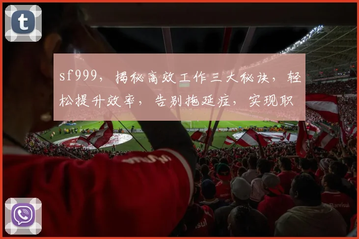 sf999，揭秘高效工作三大秘诀，轻松提升效率，告别拖延症，实现职场飞跃